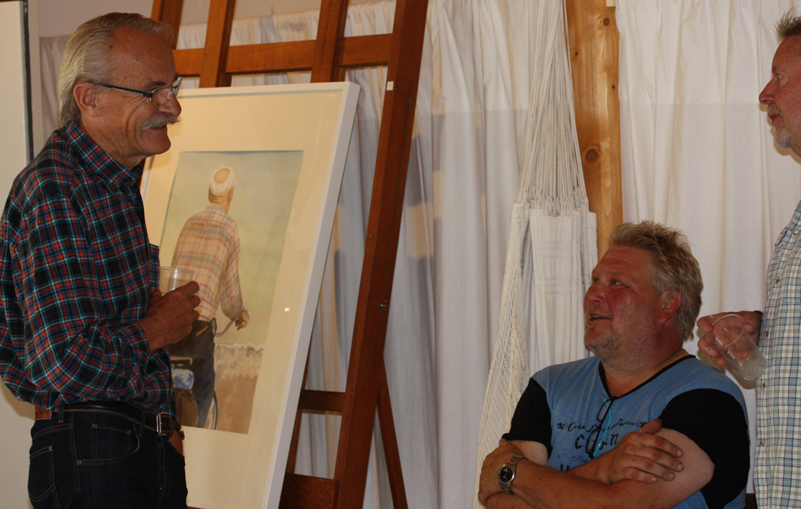Vernissage hos Anita Tingskull - "Original och andra personligheter" akvarell