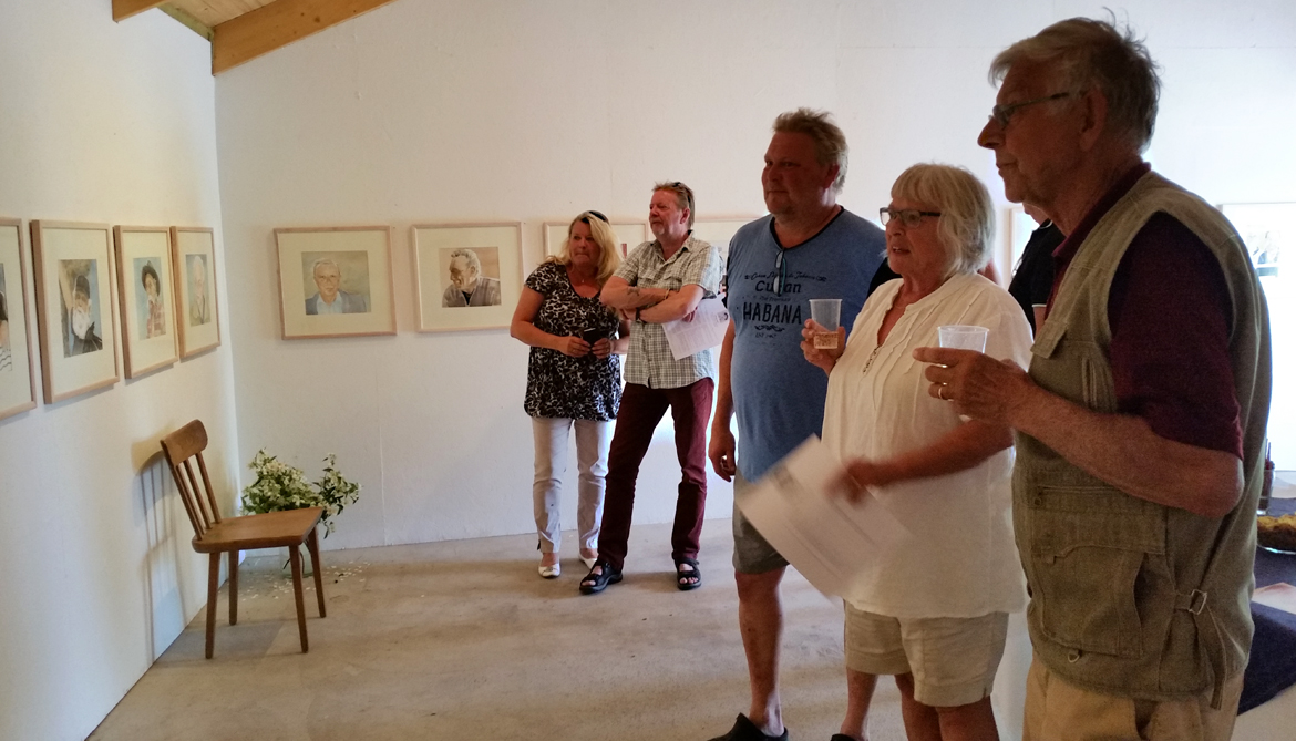 Vernissage hos Anita Tingskull - "Original och andra personligheter" akvarell