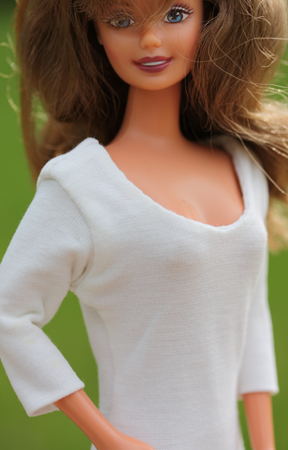 6012 mönster T-shirt till Barbie