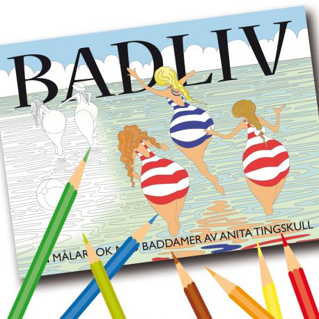 "Badliv" en målarbok för vuxna av Anita Tingskull
